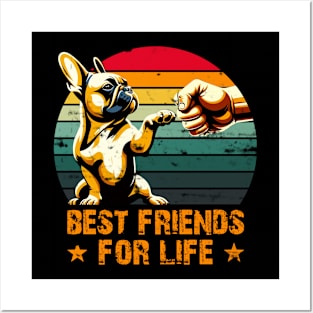 French Bulldog Frenchie Friends Posters and Art
